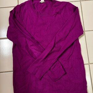 J. Crew Rich Purple Knit Top